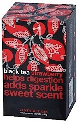 Picture of Vintage Teas Herbata czarna Black Tea Strawberry 30 saszetek