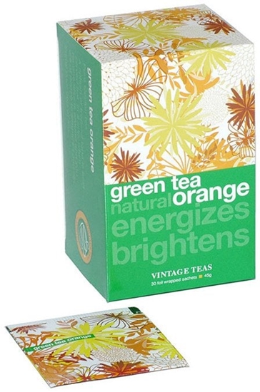 Picture of Vintage Teas Herbata zielona Green Tea Natural Orange 30 saszetek