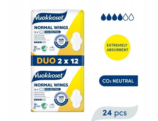 Picture of Vuokkoset NORMAL WINGS Podpaski ze skrzydekami DUOPACK (2 x 12 szt.)