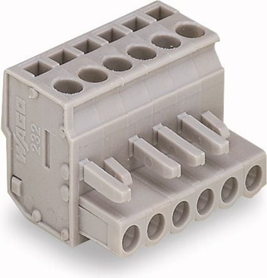 Picture of Wago Gniazdo MCS-MIDI Classic ktowe 3-biegunowe szare raster 5mm (232-203/026-000)