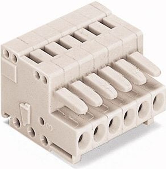 Picture of Wago Gniazdo MCS-MINI Classic 5-biegunowe jasnoszare raster 3,5 mm (734-105)