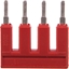 Изображение Wago Mostek czerwony 4-torowy 25A 2002-404/000-005