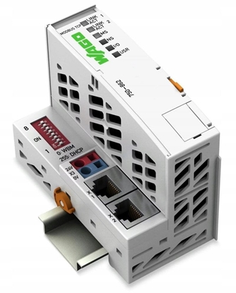 Attēls no Wago Sterownik Modbus TCP 4 generacja 2 x ETHERNET ECO* jasnoszary 750-862