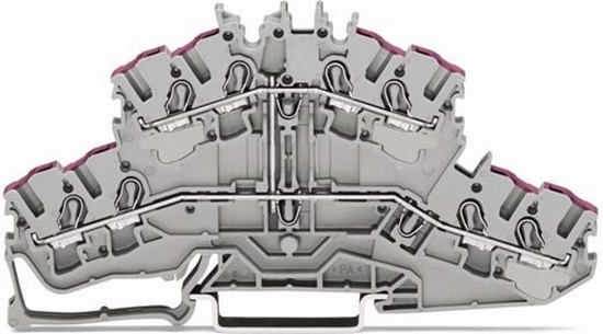 Picture of Wago Zczka 2-pitrowa 2,5mm2 szara (2002-2408)