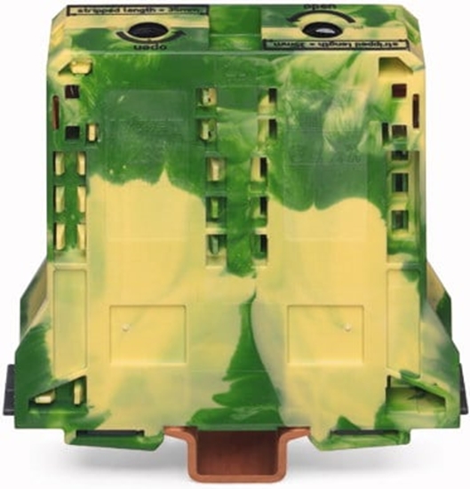 Picture of Wago Zczka 2-przewodowa PE 101x107mm zóto-zielona - 285-197
