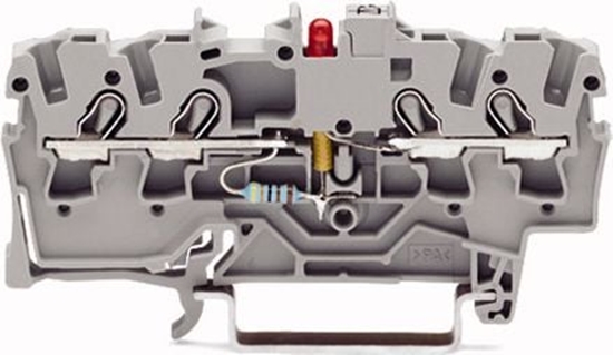 Picture of Wago Zczka 4-przewodowa 2,5mm2 z LED czerwona (2002-1421/1000-413)