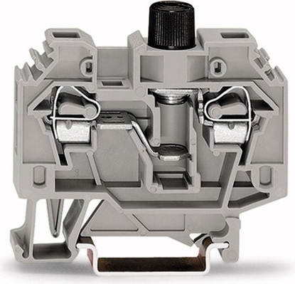 Attēls no Wago Zczka bezpiecznikowa 6mm2 szary 10A G 5x 20mm DIN 35mm (282-122)