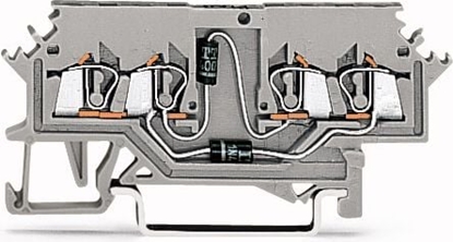 Attēls no Wago Zczka diodowa 4-przewodowa 1,5mm2 (279-620/281-408)