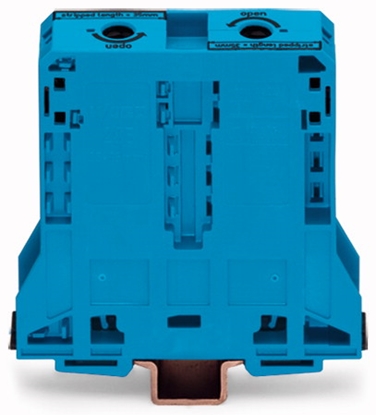 Picture of Wago Zczka przelotowa 2-przewodowa 25x107mm niebieska - 285-194