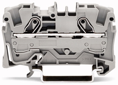 Picture of Wago Zczka przelotowa 2-przewodowa 32,9x57,5mm szara - 2006-1201