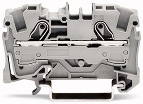 Picture of Wago Zczka przelotowa 2-przewodowa 32,9x57,5mm szara - 2006-1201