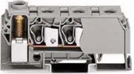 Picture of Wago Zczka rozgana 1x 35mm2 zacisk gwintowany 3x 10mm2 zacisk sprynowy szara (284-621/999-991)