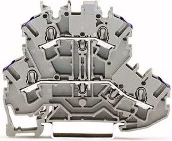 Picture of Wago Zczka szynowa 2-pietrowa 2,5mm2 L szara (2002-2208)
