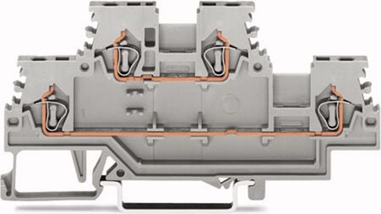 Picture of Wago Zczka szynowa 2-pitrowa 1,5mm2 szara (279-501)