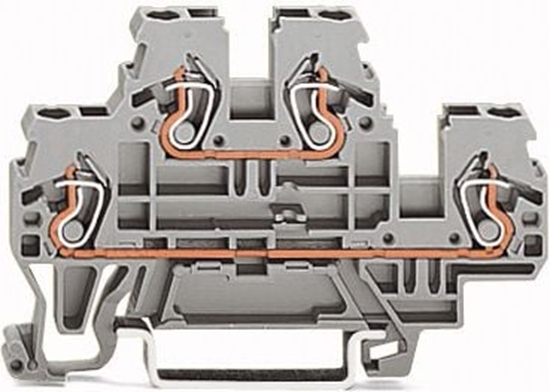 Picture of Wago Zczka szynowa 2-pitrowa 2,5mm2 szara (870-501)