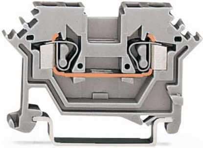 Attēls no Wago Zczka szynowa 2-przewodowa 2,5mm2 szara (280-601)