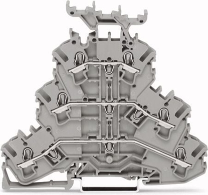 Изображение Wago Zczka szynowa 3-pitrowa 2,5mm2 szara (2002-3231)