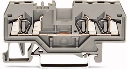 Изображение Wago Zczka szynowa 3-przewodowa 2,5mm2 czarna (280-671)