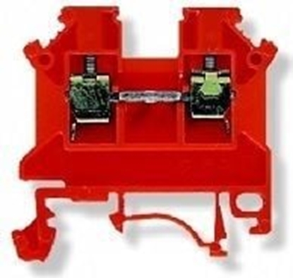 Изображение Wago Zczka szynowa 3-przewodowa 2,5mm2 czerwona (280-653)