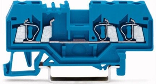 Изображение Wago Zczka szynowa 3-przewodowa 2,5mm2 niebieska (280-684)