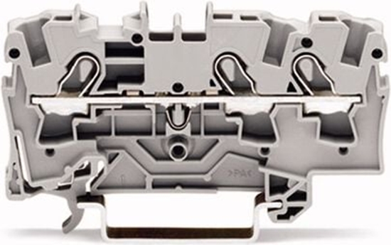 Picture of Wago Zczka szynowa 3-przewodowa 4mm2 czerwona (2004-1303)