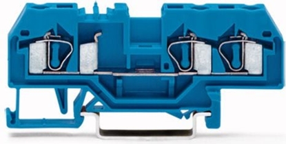 Picture of Wago Zczka szynowa 3-przewodowa 4mm2 niebieska (281-684)