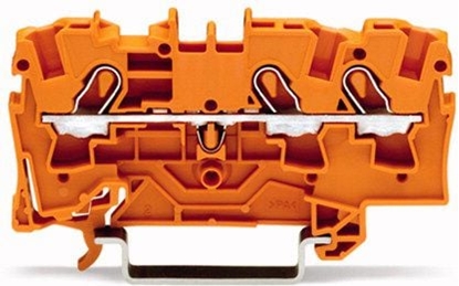 Picture of Wago Zczka szynowa 3-przewodowa 4mm2 pomaraczowa TOPJOBS (2004-1302)