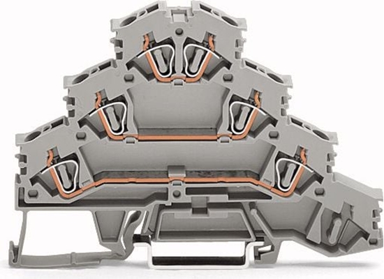 Picture of Wago Zczka szynowa 4-pietrowa 4mm2 do silników elektrycznych (281-532)