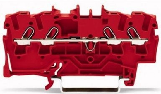 Picture of Wago Zczka szynowa 4-przewodowa 1,0mm2 czerwona TOPJOBS (2000-1403)