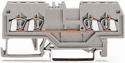 Picture of Wago Zczka szynowa 4-przewodowa 1,5mm2 szara (279-831)