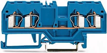 Picture of Wago Zczka szynowa 4-przewodowa 2,5mm2 niebieska EURO (280-834)