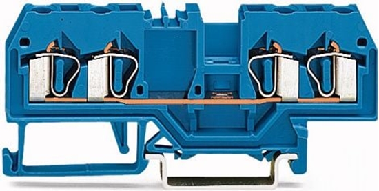 Picture of Wago Zczka szynowa 4-przewodowa 2,5mm2 niebieska EURO (280-834)