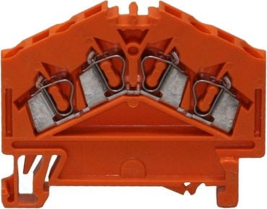 Picture of Wago Zczka szynowa 4-przewodowa 2,5mm2 pomaraczowa (280-946)