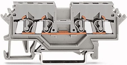 Picture of Wago Zczka szynowa 4-przewodowa 2,5mm2 szara (280-621)