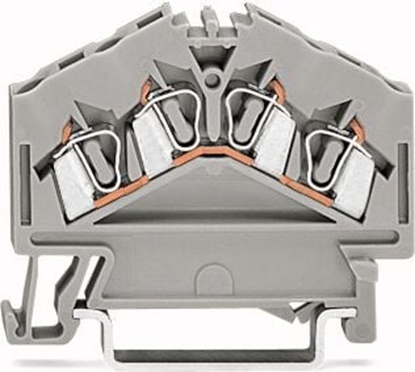 Picture of Wago Zczka szynowa 4-przewodowa 2,5mm2 szara (280-646)