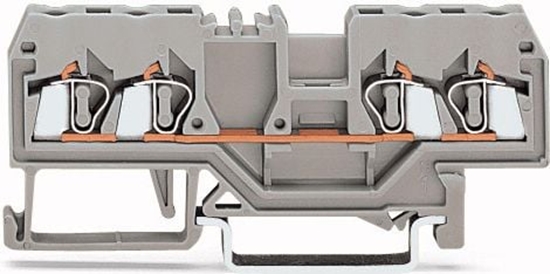 Picture of Wago Zczka szynowa 4-przewodowa 2,5mm2 szara (280-833)
