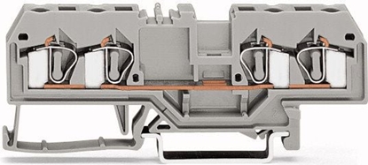 Picture of Wago Zczka szynowa 4-przewodowa 4mm2 pomaraczowa (281-653)