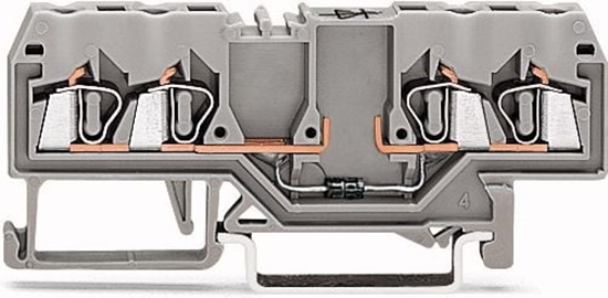 Picture of Wago Zczka szynowa 4-przewodowa z diod 1N4007 2,5mm2 szara (280-815/281-410)