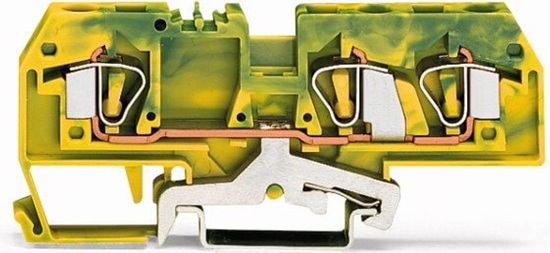 Picture of Wago Zczka szynowa PE 3-przewodowa 6mm2 óto-zielona (282-687)