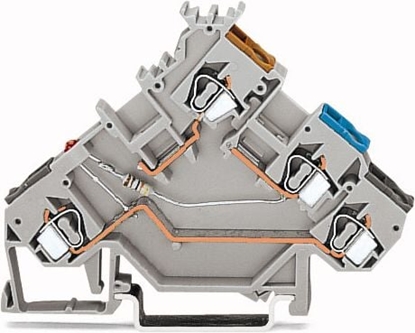 Picture of Wago Zczka szynowa z LED do czujników PNP 2,5mm2 szara (280-560/281-434)