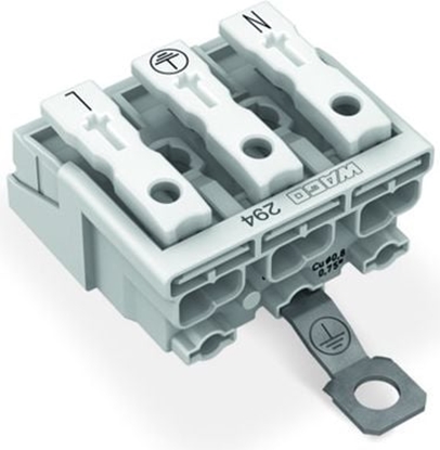 Picture of Wago Zczka zasilajca 3-biegunowa bez stopek ze stykiem PE (294-4413)