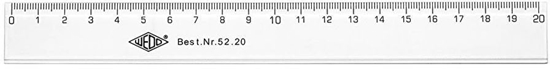 Picture of Wedo linijka Plastikowy Przezroczysty 200 mm