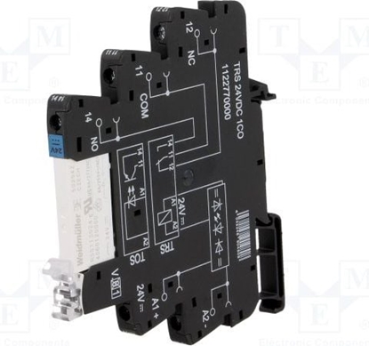 Изображение Weidmuller Przekanik przemysowy 1P 6A 24V DC TRS 24VDC 1CO (1122770000)