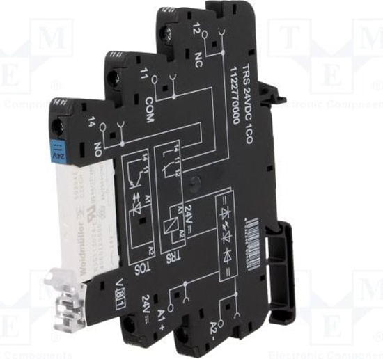 Изображение Weidmuller Przekanik przemysowy 1P 6A 24V DC TRS 24VDC 1CO (1122770000)