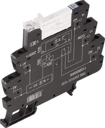 Изображение Weidmuller Przekanik przemysowy TRS 1P 6A 24V AC / DC 1CO (1122780000)