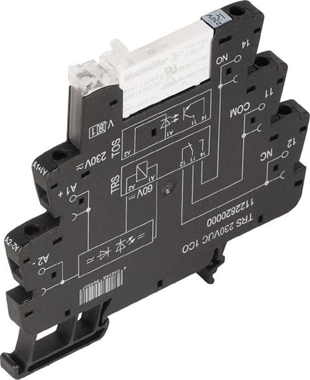 Изображение Weidmuller Przekanik przemysowy TRS 1P 6A 24V AC / DC 1CO (1122780000)