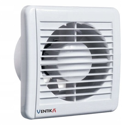 Attēls no Wentylator osiowy fi 125 230V 9,4W 158m3/h 31dB oyska kulowe z higrostatem i wycznikiem czasowym biay SOLID SILENT D125SRH