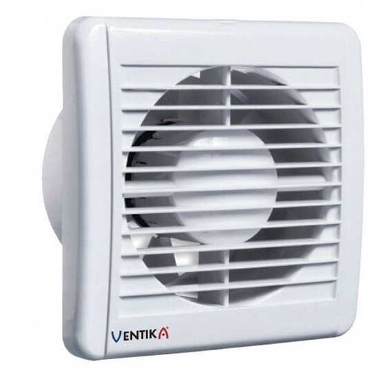 Picture of Wentylator osiowy fi 125 230V 9,4W 158m3/h 31dB oyska kulowe z higrostatem i wycznikiem czasowym biay SOLID SILENT D125SRH