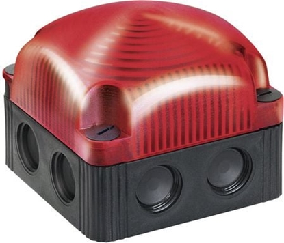 Изображение Werma Sygnalizator ostrzegawczy czerwony 24V DC LED byskowy podwójny (853.110.55)