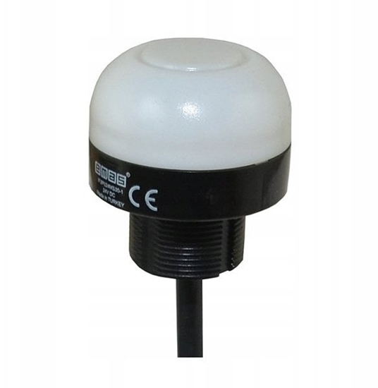 Picture of Wielofunkcyjna kolumna sygnalizacyjna LED, 30mm, PLC PNP, 24V DC, Przewód 1M, ksztat kopuka, T0-IF3P024MS30-1